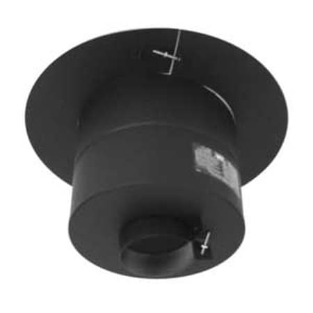 Selkirk Corp 243410 Ceiling Support & Firestop - 3-Inch Pellet Vent Pipe, 9.5x9.5 Inch, Steel Construction